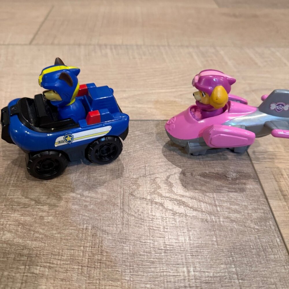 CHASE AND SKYE PAW PATROL CARS